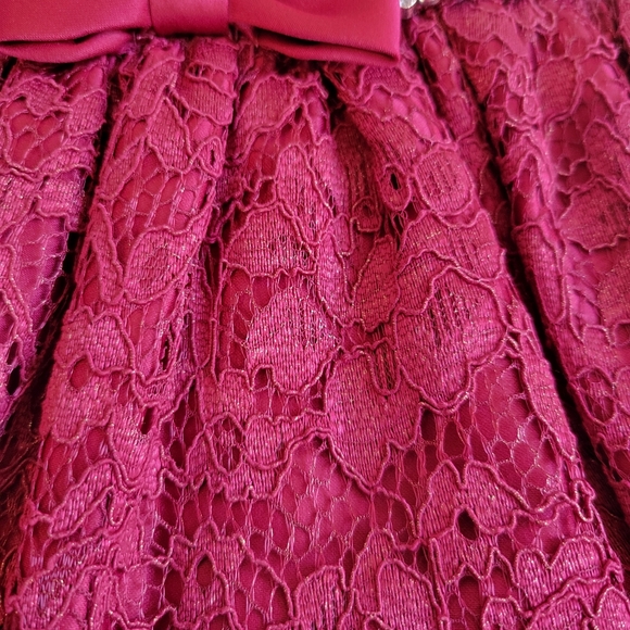 American Princess Deep Red Lace with tulle and shorts - 6M - Picture 8 of 14
